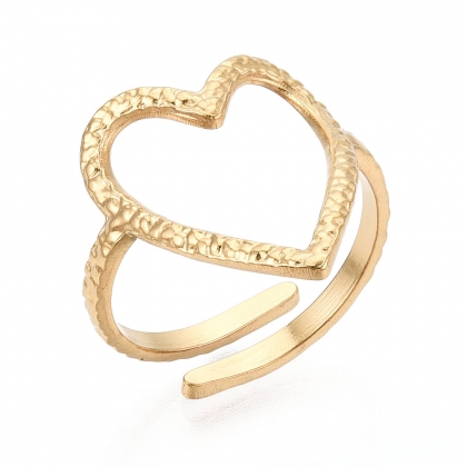 heart outline cuff ring