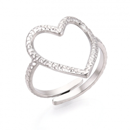 heart outline cuff ring