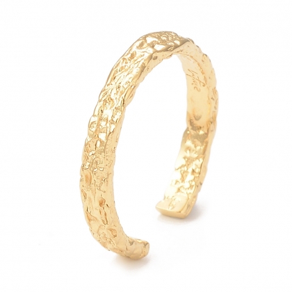 Hammered Texture Adjustable Cuff Ring