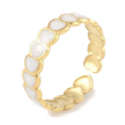 Heart Pattern Cuff Ring