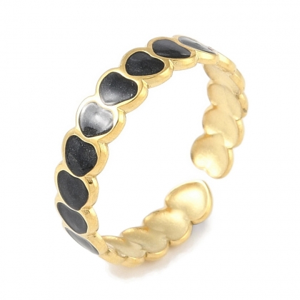 Heart Pattern Cuff Ring