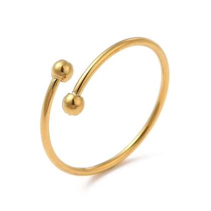 Cuff Ring with Ball Ends