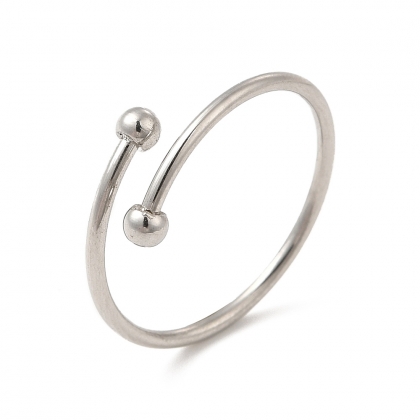 Cuff Ring with Ball Ends