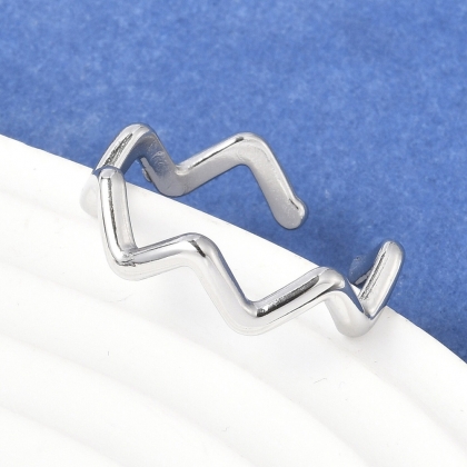 Zigzag Cuff Ring