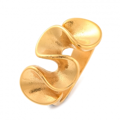 Golden Wave Ring
