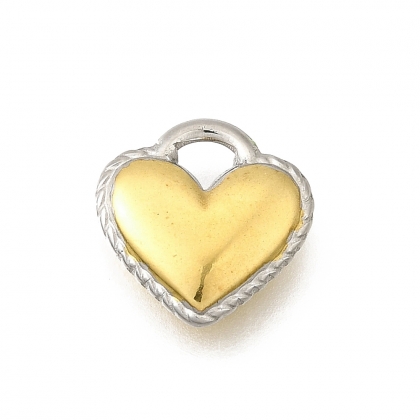 Two-Tone Heart Charms (1 pc)