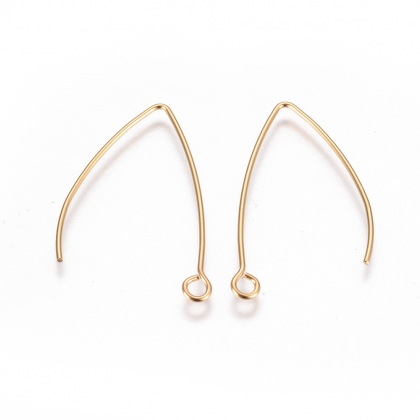 Geometric Marquise-Shaped Earring Hooks