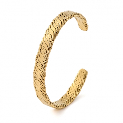 Cuff Bangle for Women, Surface Texture