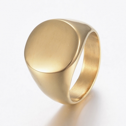 Classic Bold Signet Ring – Timeless Simplicity, Modern Power