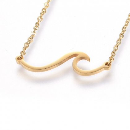 Wave Pendant Necklace