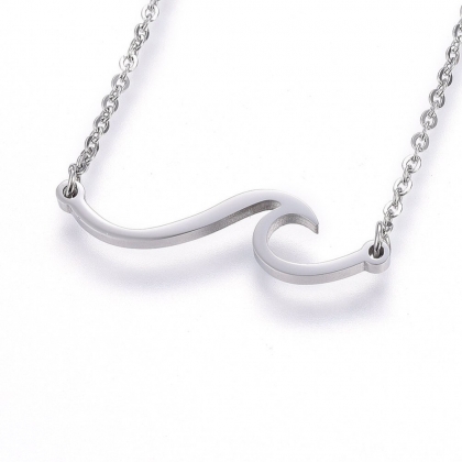 Wave Pendant Necklace