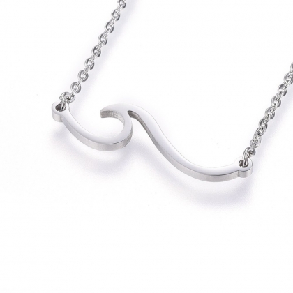 Wave Pendant Necklace
