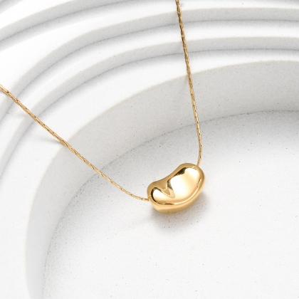 Pea-Shaped Pendant Necklace