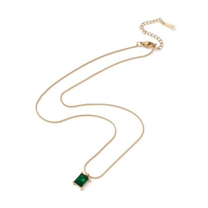 Green Crystal Necklace