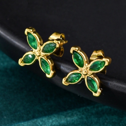 Elegant Petal Stud Earrings