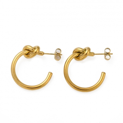 Elegant Knot Stud Earrings