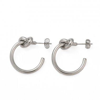 Elegant Knot Stud Earrings