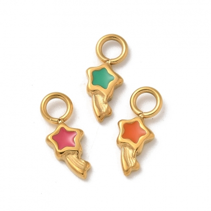 Shooting Star Enamel Charms