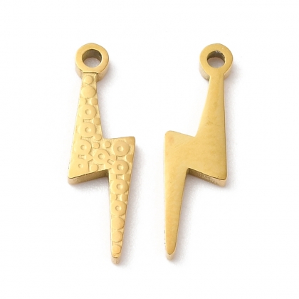 Gold Lightning Bolt Charm