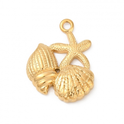 Ocean Shell & Starfish Pendant