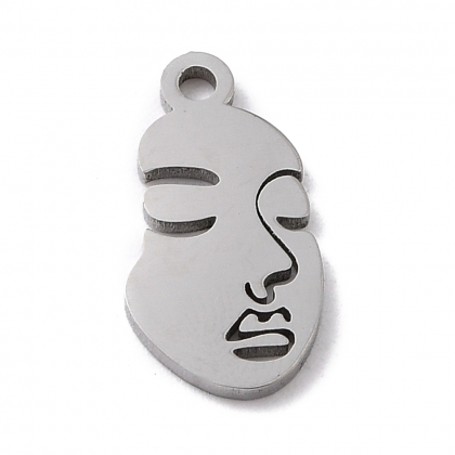 Abstract Human Face Pendant Charm