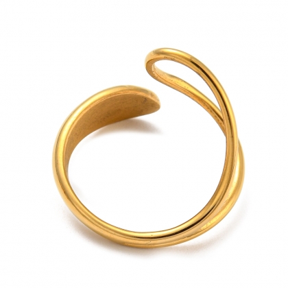 Golden Minimalist Cuff Ring