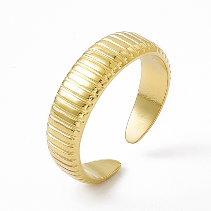 Minimalist Textured Cuff Ring