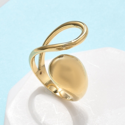 Modern Fluid Cuff Ring