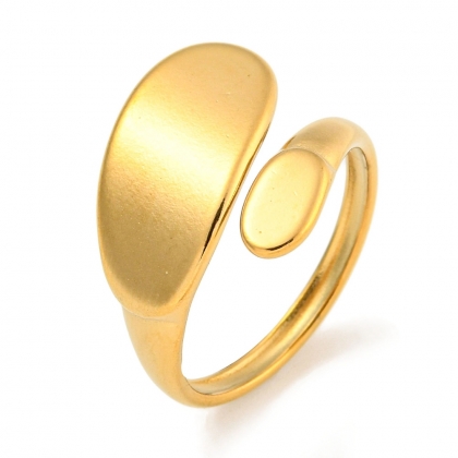 Abstract Oval Wrap Ring