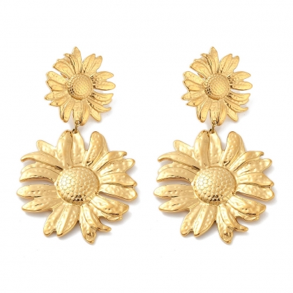 Bold Daisy Drop Earrings