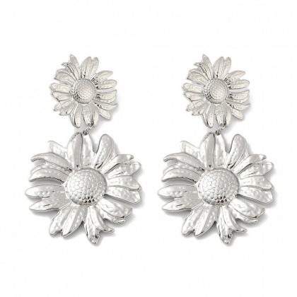 Bold Daisy Drop Earrings