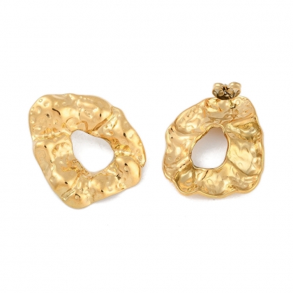 Nugget Textured Stud Earrings