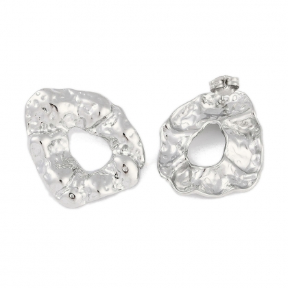 Nugget Textured Stud Earrings