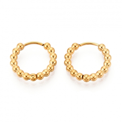 Deaded hoop earrings