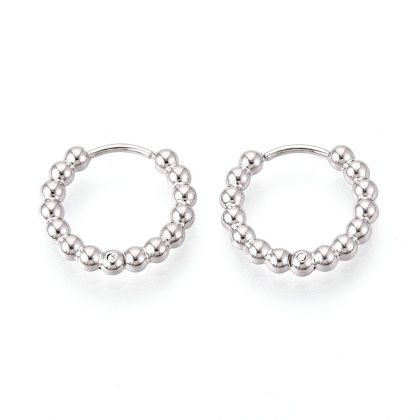Deaded hoop earrings