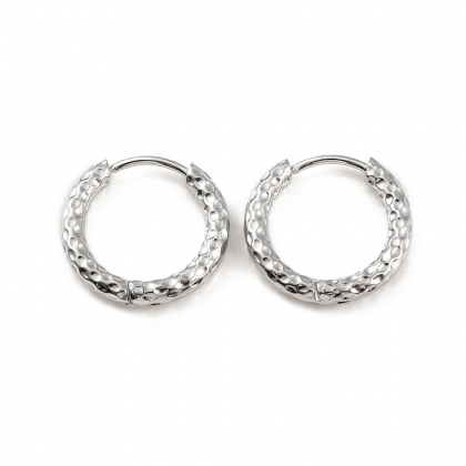 Textured Hoop Earrings