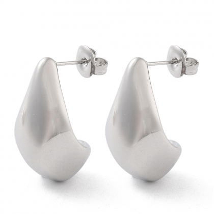 Teardrop Stud Earrings