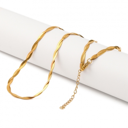 Twisted Herringbone Necklace
