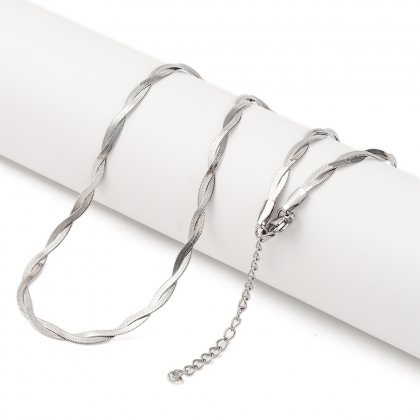 Twisted Herringbone Necklace