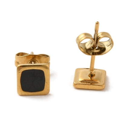 Minimal Square Stud Earrings