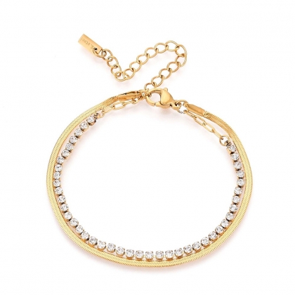 Bracelet with Crystal Rhinestones