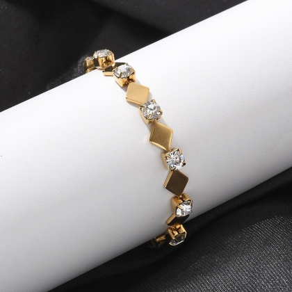Geometric Crystal Bracelet