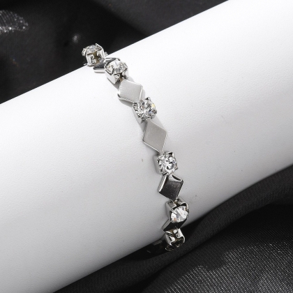 Geometric Crystal Bracelet