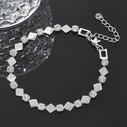 Geometric Crystal Bracelet