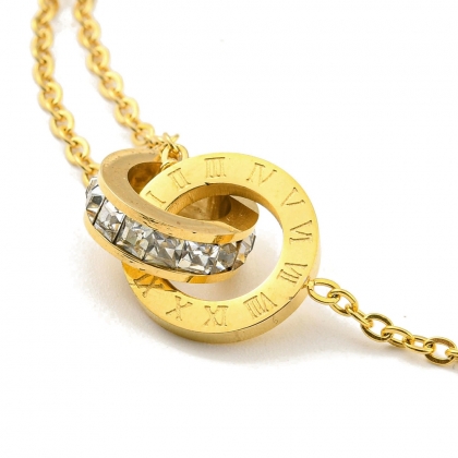 Roman Numeral Crystal Bracelet